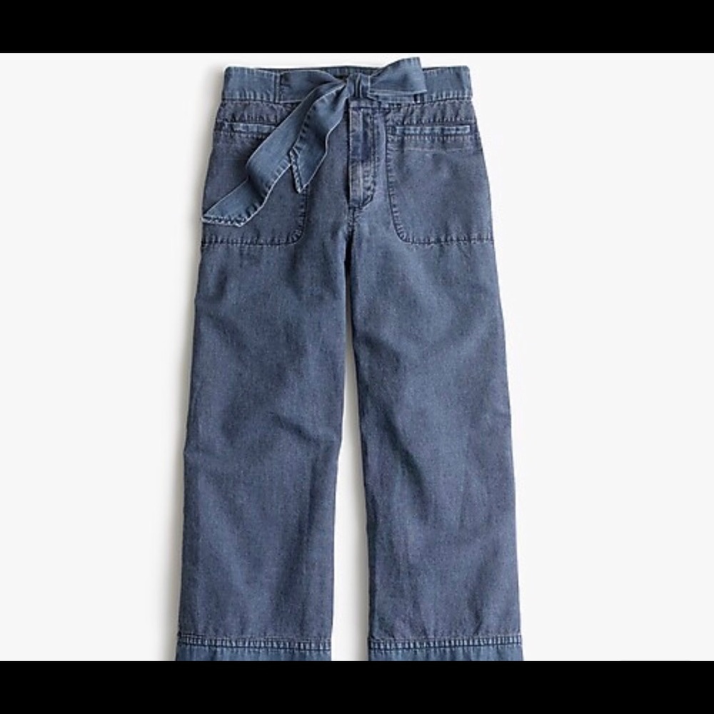 J.Crew Wide Leg Denim Pant
